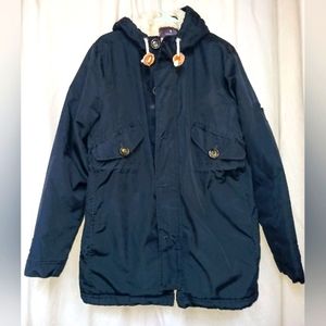 Men’s Hawkings McGill (U.O.) Navy Blue Sherpa Lined Jacket Size L